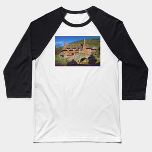 Allerford Packhorse Bridge and Cottage Baseball T-Shirt